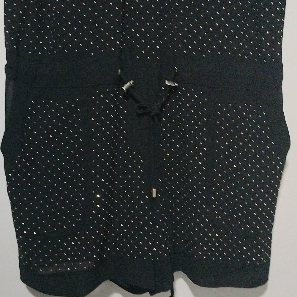 Cache Gold Studded Romper Size Small - image 5